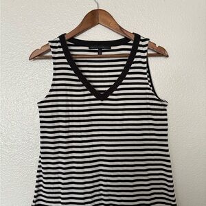 White House Black Market Striped Tank Top Women’s sleveeles size S